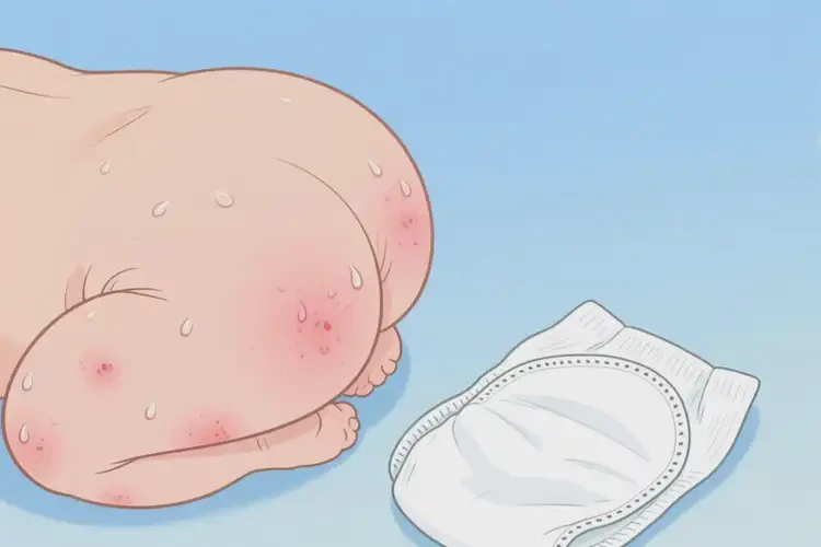 新生兒屁股有濕疹可以徹底自愈嗎(圖3)