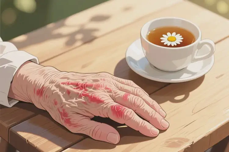 老人手上偶爾起濕疹可以徹底自愈嗎(圖3)