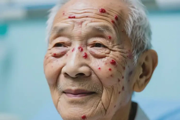 高齡老人面部容易長濕疹不管它會(huì)自己痊愈嗎(圖1)