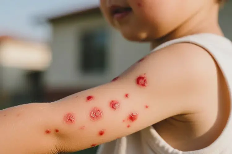 小孩手臂上容易長濕疹不管它會(huì)自己痊愈嗎(圖4)