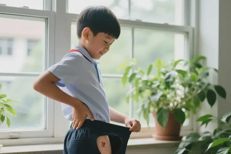 中學(xué)生屁股上偶爾起濕疹能夠徹底治愈嗎(圖1)