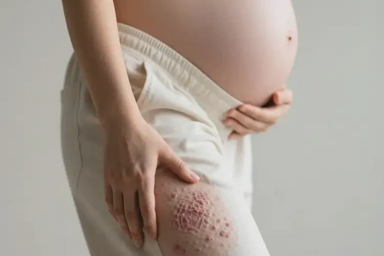 孕婦小腿上出現(xiàn)濕疹不管它會(huì)自己好嗎(圖2)