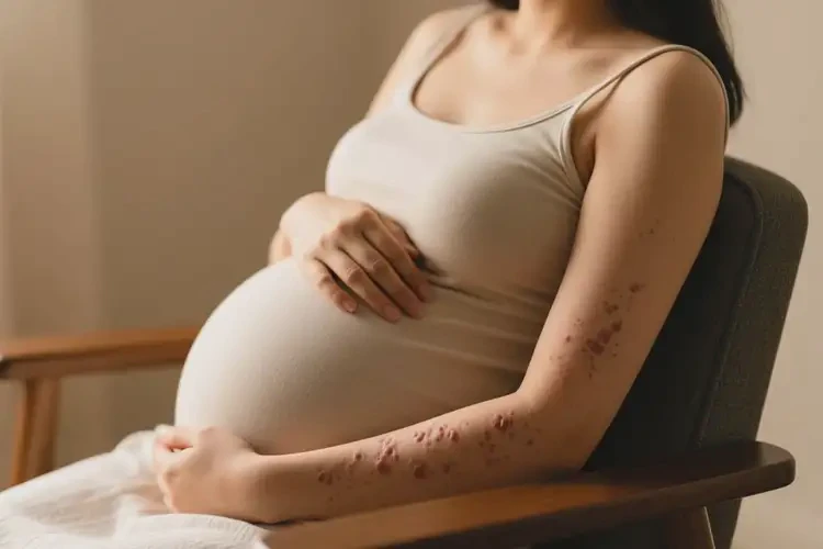 孕妇全身偶尔起湿疹不管它会自己自愈吗(图2)