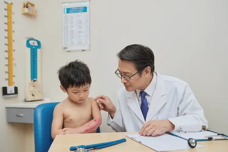 幼兒脖子上容易起濕疹不管它會自己痊愈嗎(圖2)