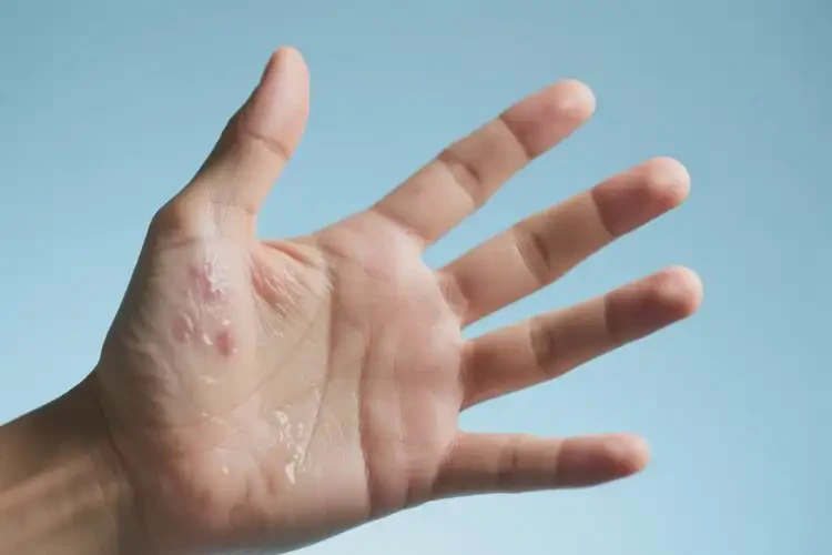 男性手上偶爾長(zhǎng)濕疹能靠自己自愈嗎(圖1)