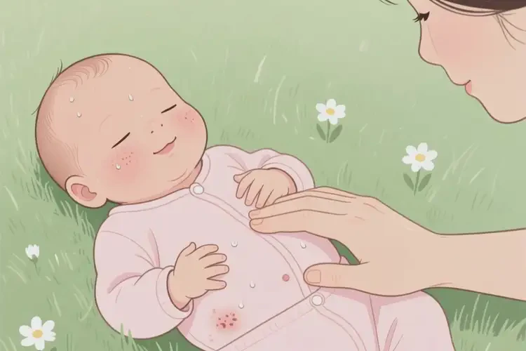 新生兒肚子上容易起濕疹可以徹底自愈嗎(圖3)