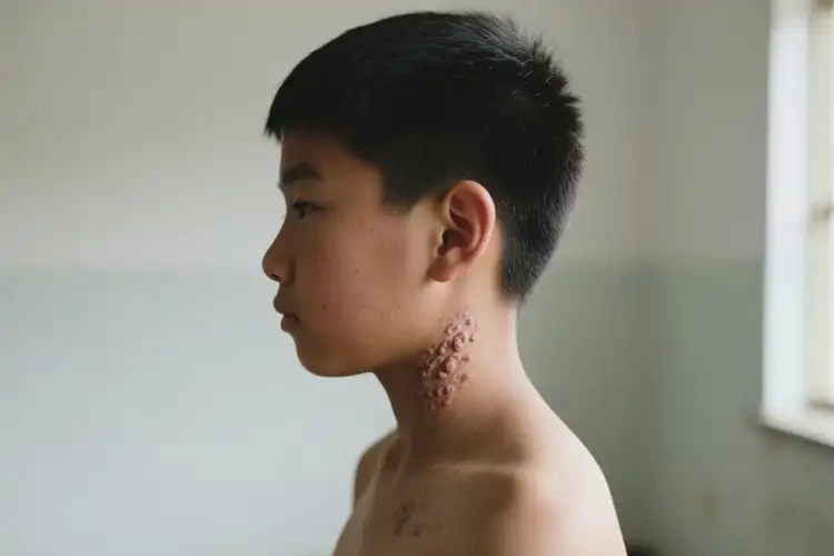 中學生脖子上容易長濕疹不管它會自己好嗎(圖3)