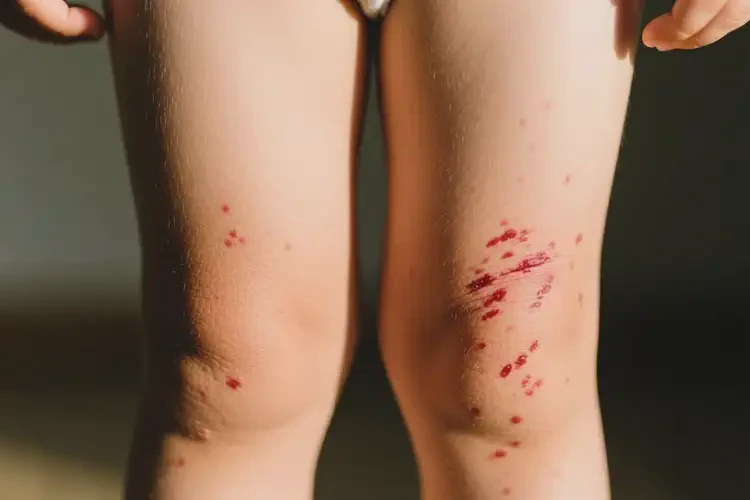 孩子大腿出現(xiàn)濕疹能徹底自愈嗎(圖1)