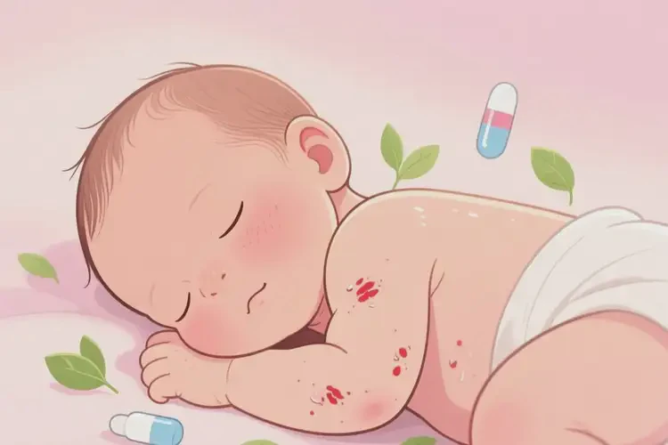 新生儿手臂有湿疹能靠自己自愈吗(图4)