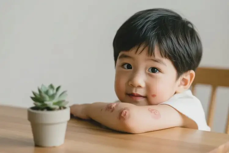 小兒手臂上經(jīng)常長濕疹能靠自己自愈嗎(圖1)