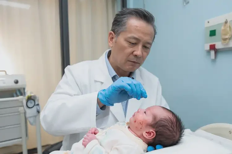 新生兒面部容易長濕疹能靠自己自愈嗎(圖1)