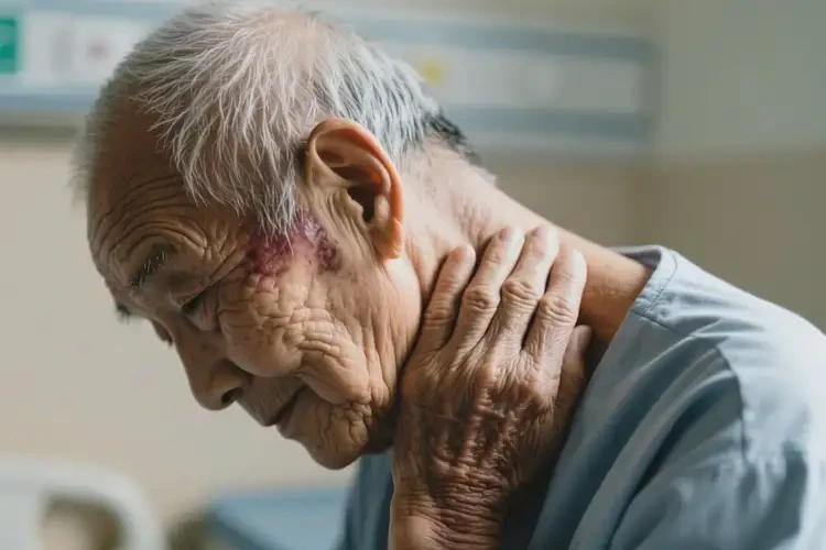 高齡老人脖子上經(jīng)常長(zhǎng)濕疹不管它會(huì)自己痊愈嗎(圖1)