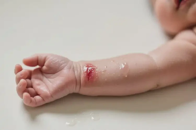 新生兒手臂上出濕疹不管它會自己自愈嗎(圖2)