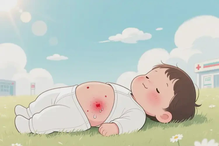 孩子肚子上起濕疹不管它會(huì)自己自愈嗎(圖4)