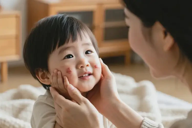 小孩臉上出現(xiàn)濕疹可以徹底自愈嗎(圖3)