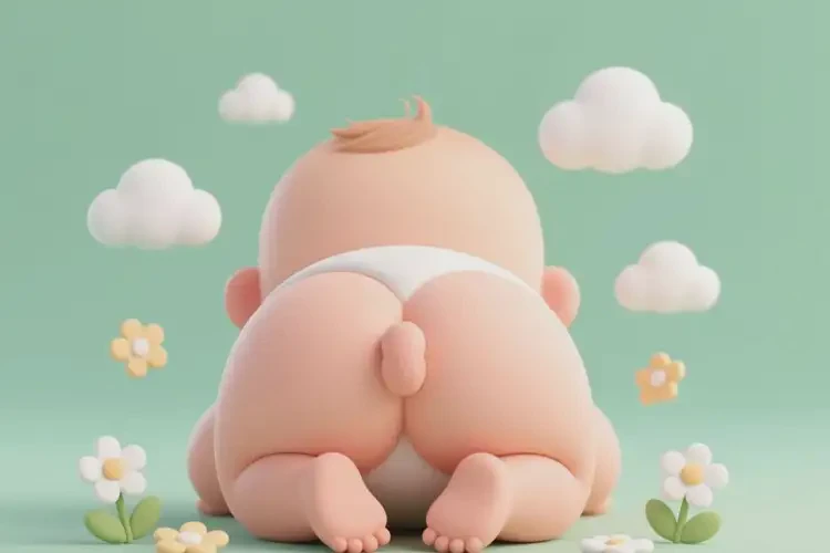 新生兒屁股有濕疹可以徹底自愈嗎(圖1)