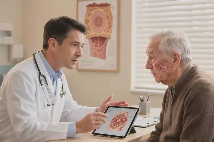 老年人面部偶爾長濕疹可不可以徹底自愈(圖1)