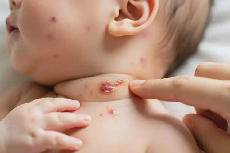 嬰兒脖子出現(xiàn)濕疹能徹底自愈嗎(圖4)