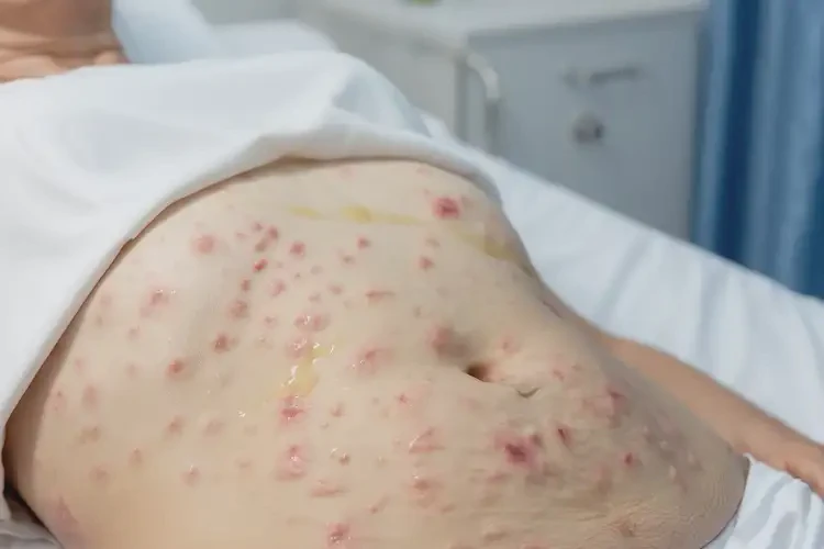 女生肚子偶尔起湿疹不管它会自己好吗(图3)