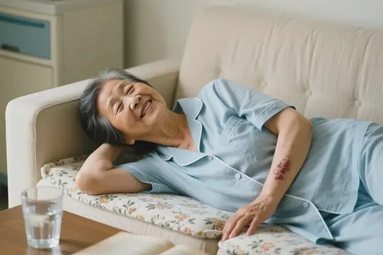 老年人脖子長濕疹可以徹底自愈嗎(圖1)