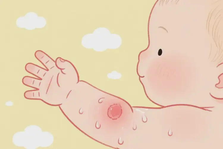 小兒手臂上經(jīng)常起濕疹可不可以徹底自愈(圖2)