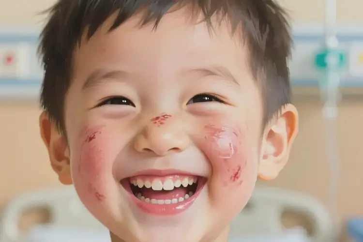 兒童臉上偶爾長濕疹能靠自己自愈嗎(圖1)