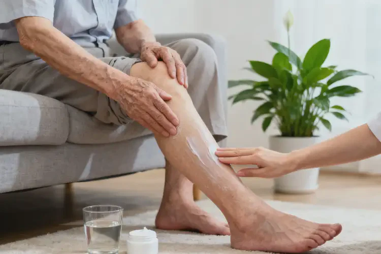 高齡老人小腿長濕疹不管它會(huì)自己痊愈嗎(圖2)