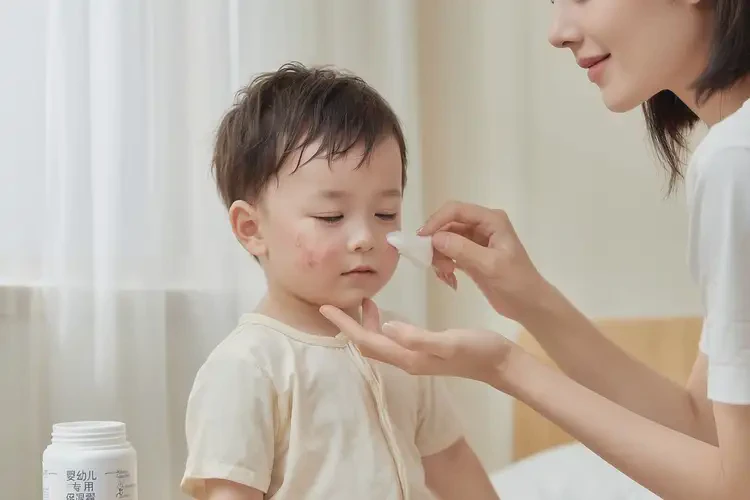 小兒身上出現(xiàn)濕疹不管它會(huì)自己好嗎(圖3)