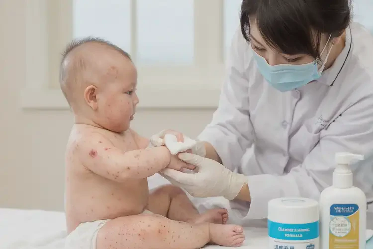 寶寶屁股上經(jīng)常起濕疹不管它會(huì)自己痊愈嗎(圖2)