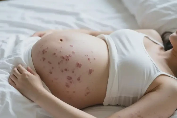 產(chǎn)婦肚子偶爾起濕疹不管它會自己自愈嗎(圖2)