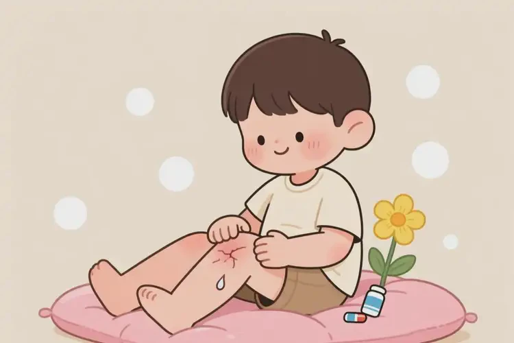 少兒大腿有濕疹能徹底自愈嗎(圖3)