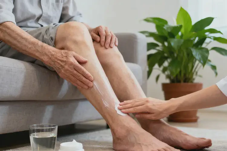 高齡老人小腿長濕疹不管它會(huì)自己痊愈嗎(圖4)