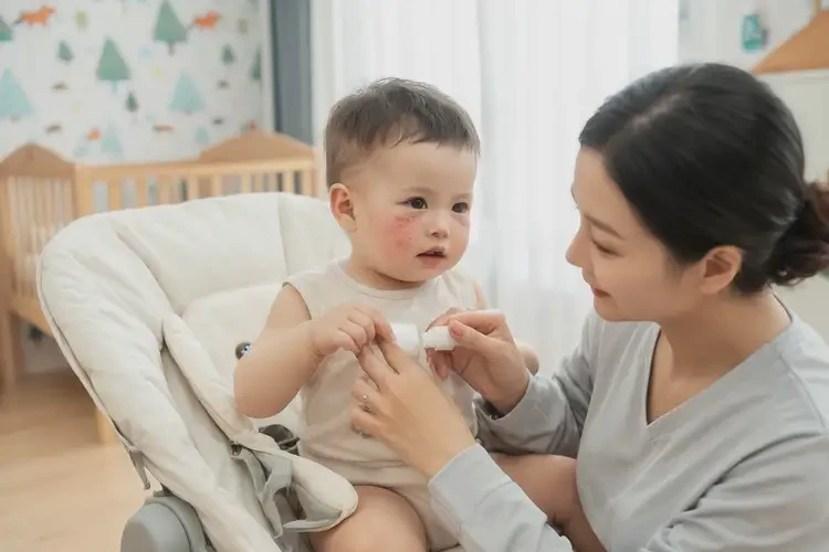 嬰幼兒面部經(jīng)常起濕疹不管它會(huì)自己痊愈嗎(圖3)