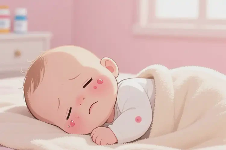 嬰兒臉上經(jīng)常起濕疹不管它會自己痊愈嗎(圖4)