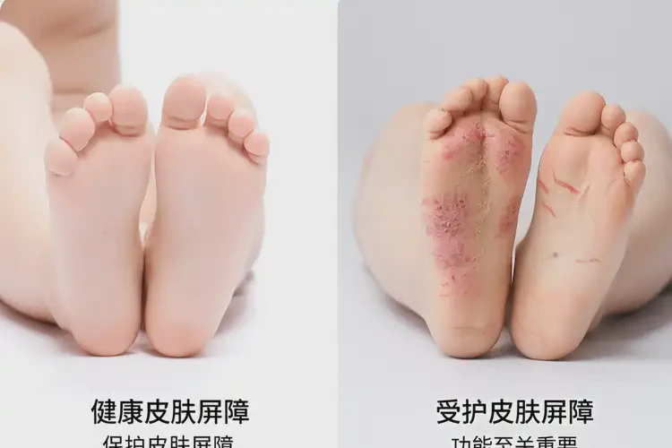 兒童腳上出濕疹不管它會(huì)自己自愈嗎(圖1)