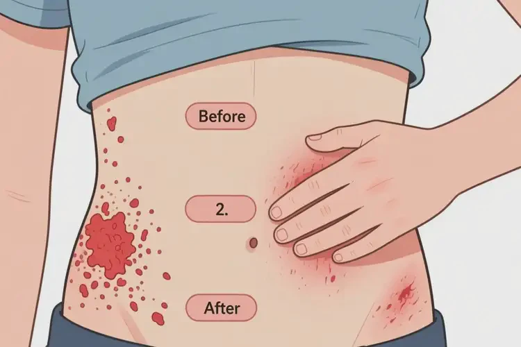 青少年肚子上長(zhǎng)濕疹能夠徹底治愈嗎(圖2)