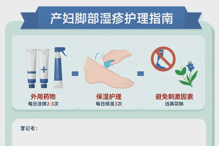 產(chǎn)婦腳上容易長濕疹不管它會(huì)自己自愈嗎(圖1)