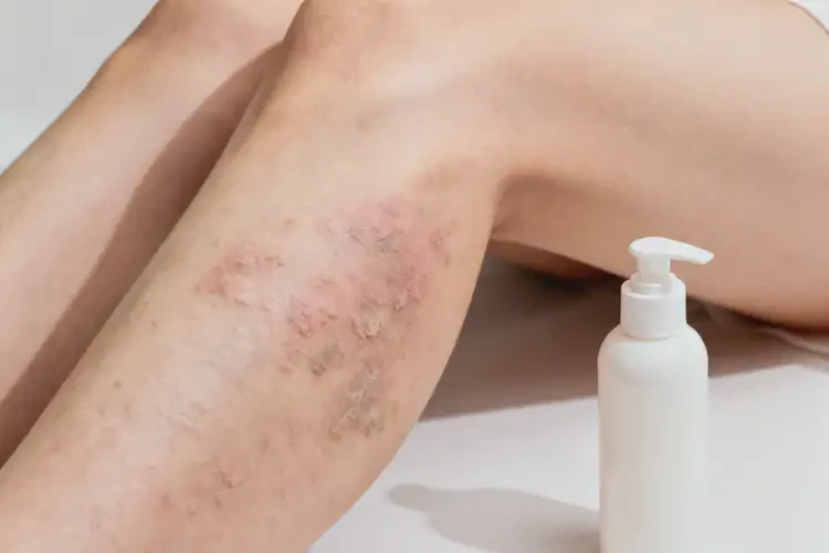 女性大腿經(jīng)常起濕疹不管它會自己自愈嗎(圖1)