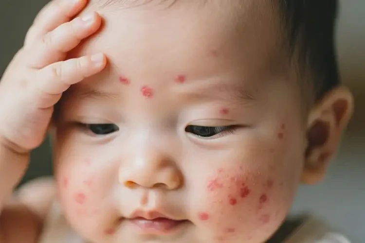 嬰兒臉上偶爾長(zhǎng)濕疹可以徹底自愈嗎(圖2)