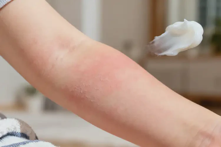 小孩手臂上出現(xiàn)濕疹能靠自己自愈嗎(圖1)