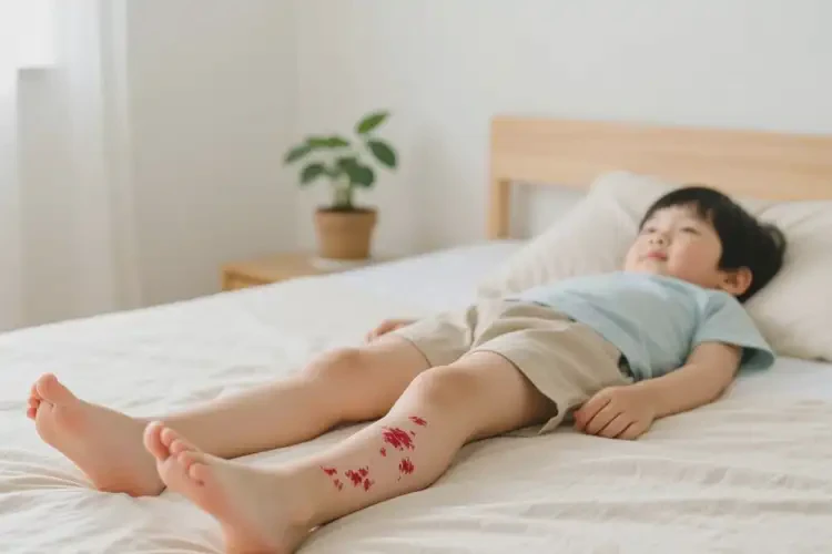 少兒小腿上有濕疹不管它會自己痊愈嗎(圖1)