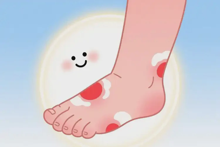 孩子腳上出濕疹能夠徹底治愈嗎(圖1)