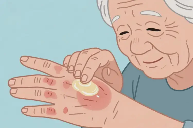 老人手上經(jīng)常起濕疹可以徹底自愈嗎(圖1)