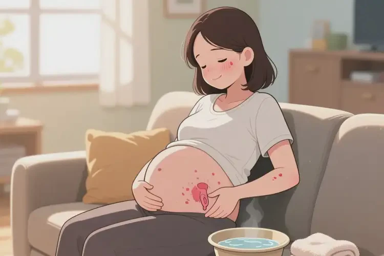 產(chǎn)婦肛周有濕疹不管它會自己自愈嗎(圖1)