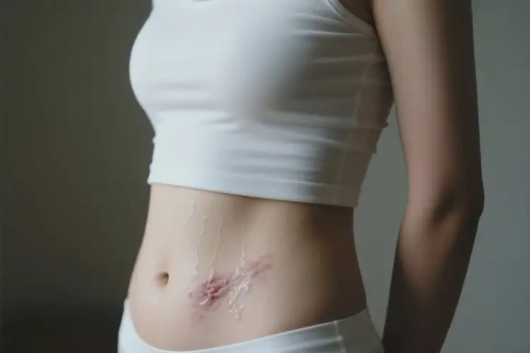 女性肚子上偶爾長濕疹不管它會自己好嗎(圖1)