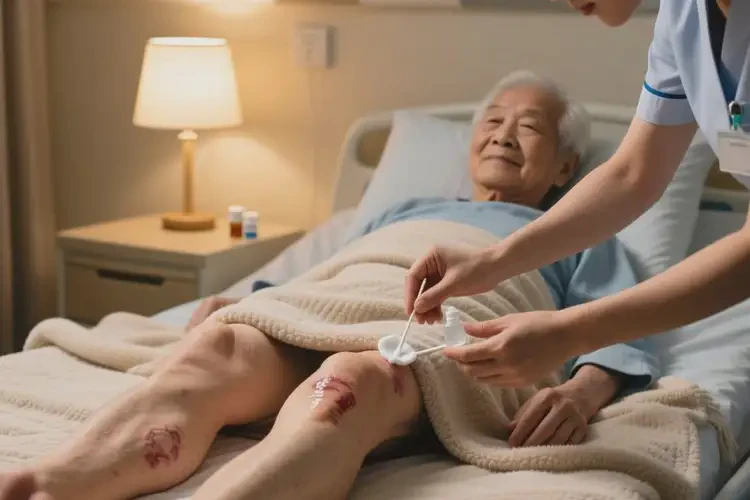 高齡老人大腿上偶爾長(zhǎng)濕疹不管它會(huì)自己好嗎(圖2)