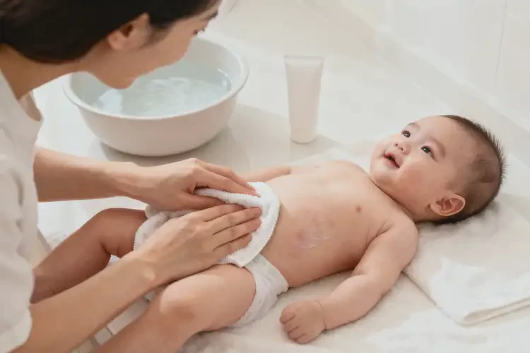 寶寶屁股上出現(xiàn)濕疹不管它會自己自愈嗎(圖1)