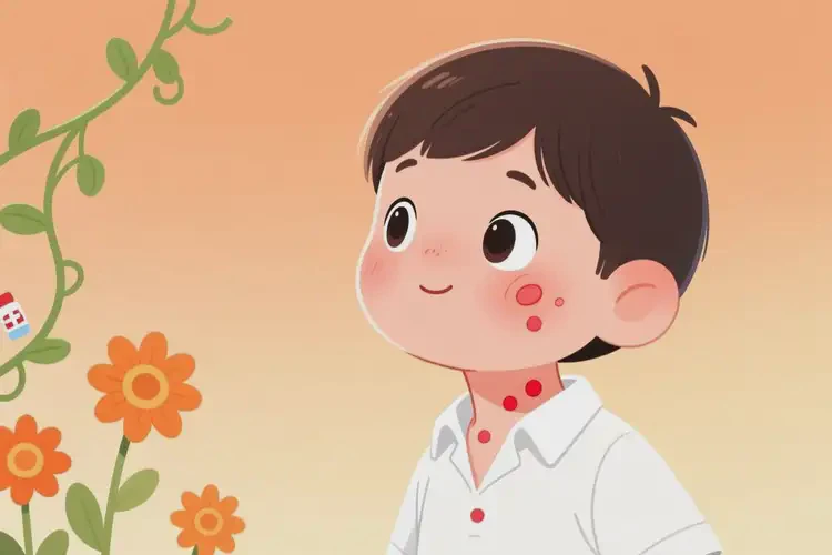 兒童脖子有濕疹不管它會(huì)自己自愈嗎(圖1)