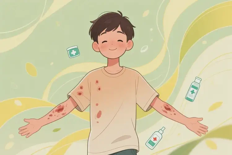 青少年全身起湿疹不管它会自己好吗(图1)