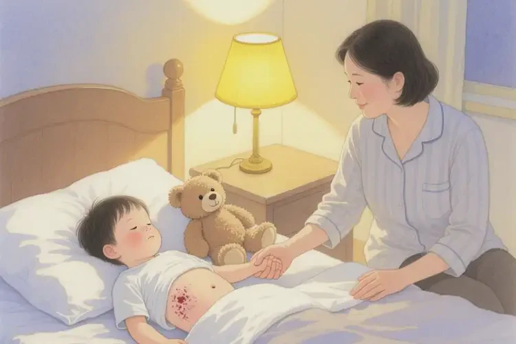 小孩肚子出現(xiàn)濕疹能夠徹底治愈嗎(圖2)